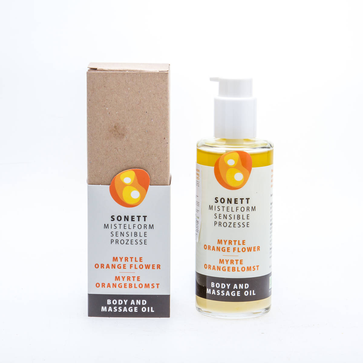 Sonett Органічна масажна олія Мирт та цвіт апельсину, 145 мл - купити в інтернет-магазині Юнимед