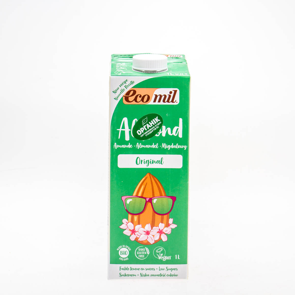 Органічне рослинне молоко з мигдалю з сиропом агави, 1л - купить в интернет-магазине Юнимед