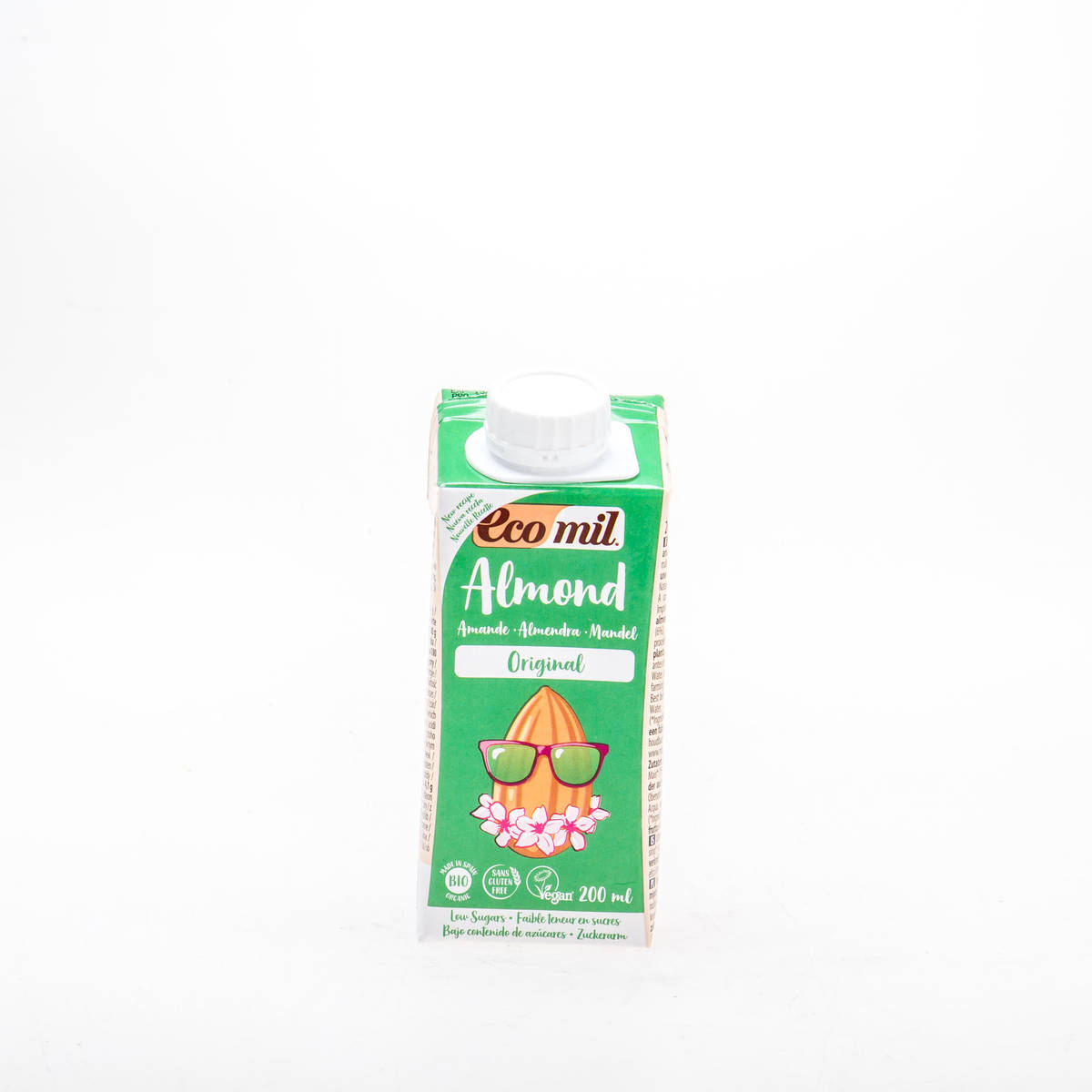 Органічне рослинне молоко з мигдалю з сиропом агави, 200 мл - купить в интернет-магазине Юнимед