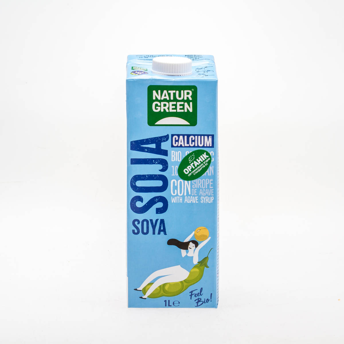 Органічне рослинне молоко з сої з кальцієм,1л - купити в інтернет-магазині Юнимед