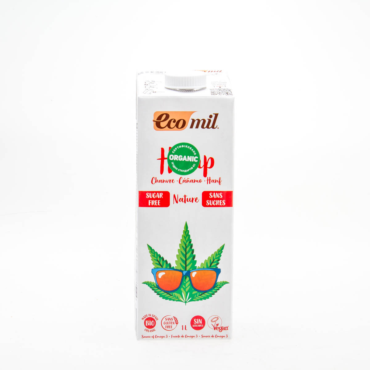 Органічне рослинне молоко з конопель без цукру, 1л - купить в интернет-магазине Юнимед