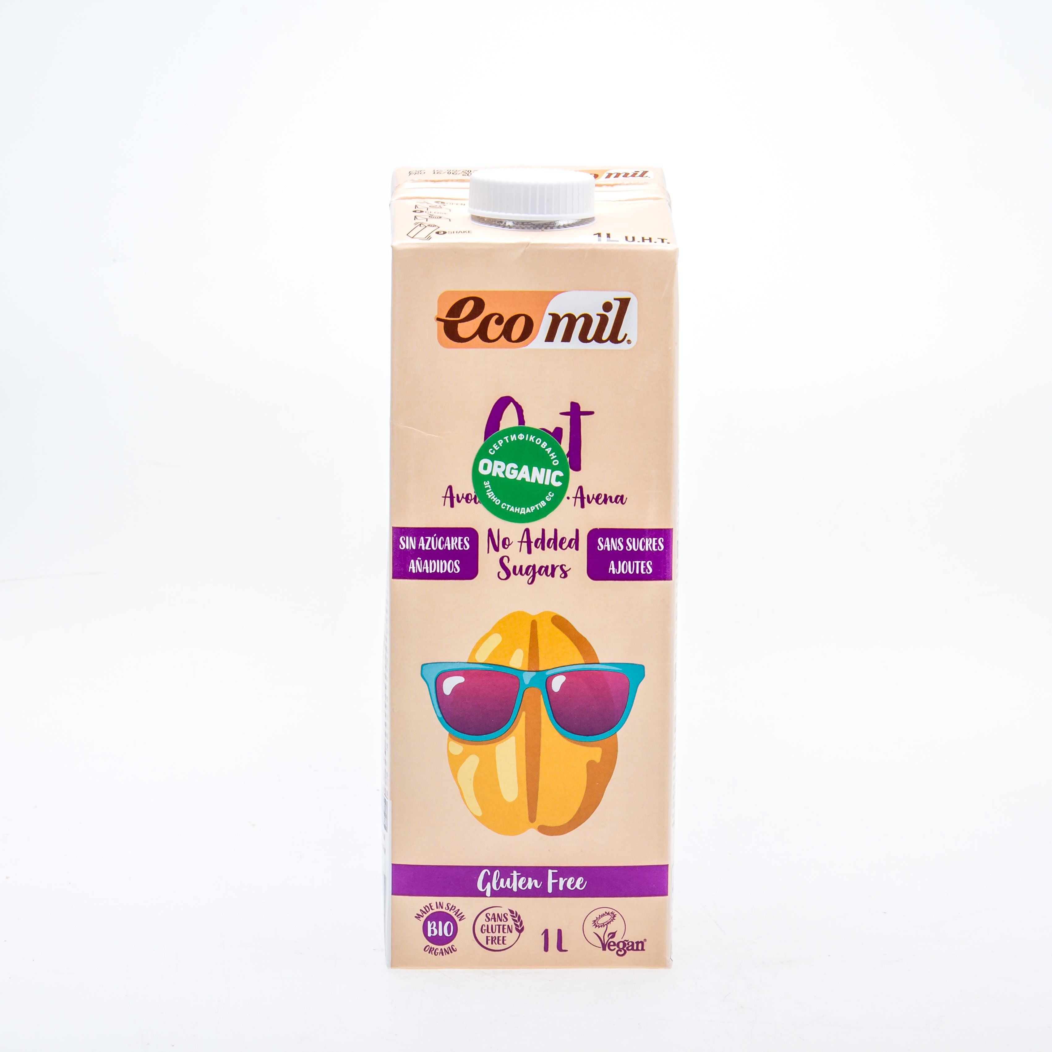 Органічне рослинне молоко з вівса без додавання цукру та глютену, 1л - купить в интернет-магазине Юнимед