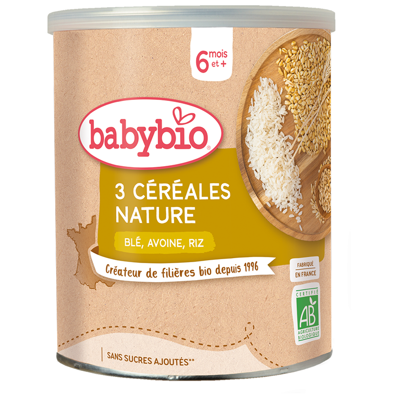 BabyBio Каша органічна злакова з пшеницею, вівсом та рисом від 6 місяців, 220 г - купить в интернет-магазине Юнимед