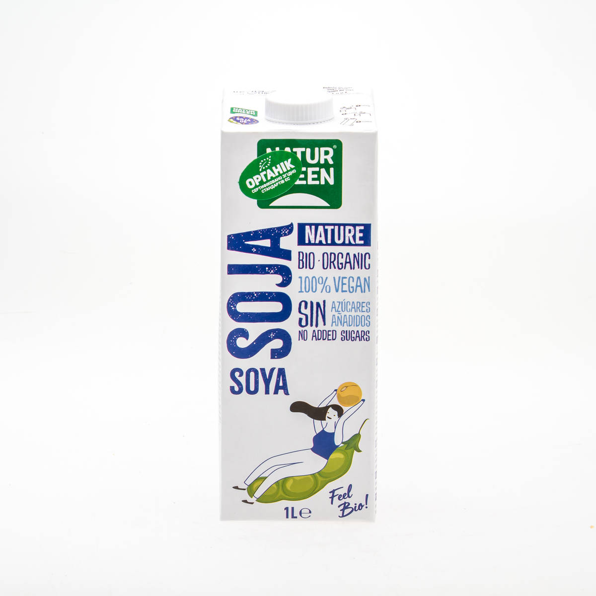 Органічне рослинне молоко з сої без цукру, 1л - купити в інтернет-магазині Юнимед